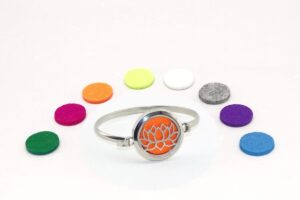 Bratara aromaterapie inox Lotus bratari-aromaterapie-rotunde